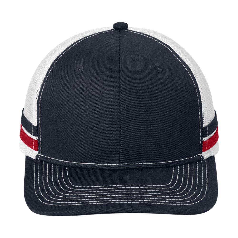 Port Authority Two-Stripe Snapback Trucker Cap